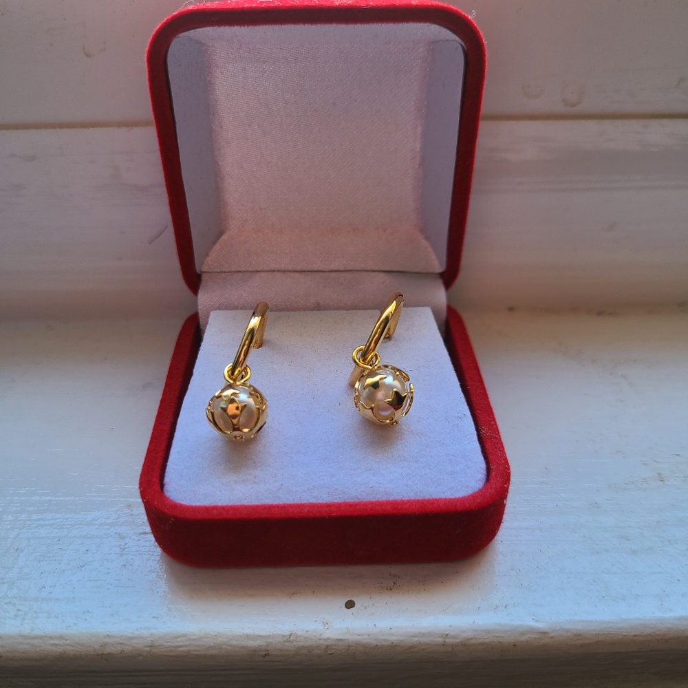 Gold Plated Pearl Orb 7 Layers